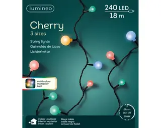 Led Cherry Lights - Lumineo - 240 lampjes Multi colour - afbeelding 3