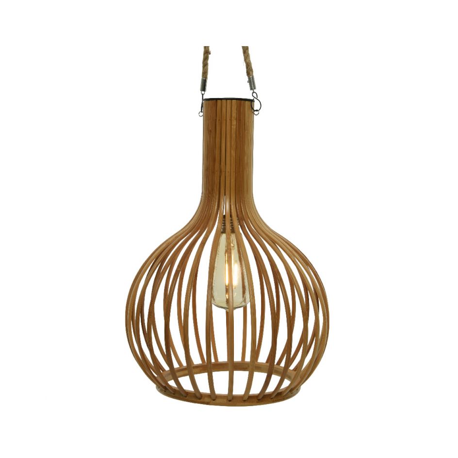 Duidelijk maken Welke Dagelijks Led Solar hanglamp lumineo bamboe look bestel je bij de Tuinwinkel Online!