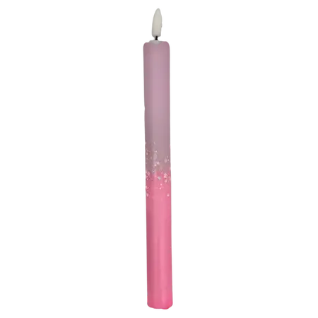 Ledkaars - Glitter Lila/Roze