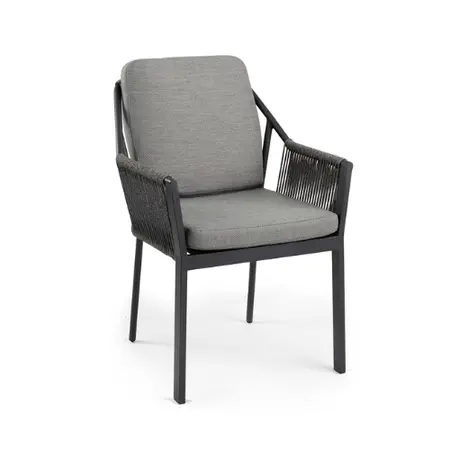 Liv Dining Chair Stackable Charcoal