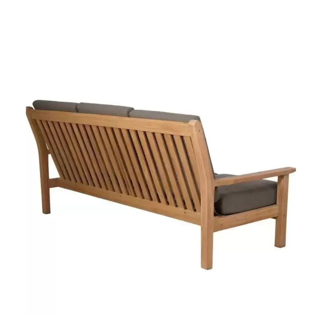 Beurs stoel vrijgesteld Loungebank Teak 180cm - Lesli Living - incl. kussens