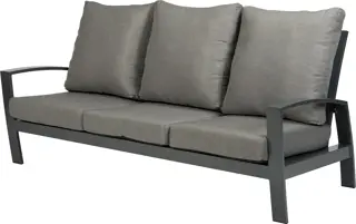 Loungebank Valencia - Tierra Outdoor - 3-zits Charcoal