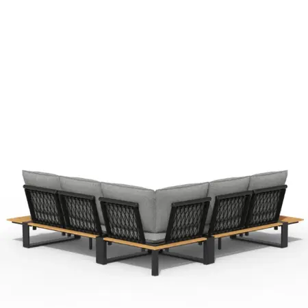 Loungeset Seto Teak - Tierra Outdoor - Complete Charcoal