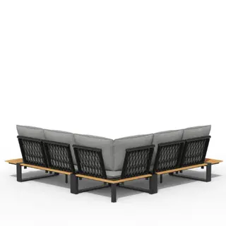 Loungeset Seto Teak - Tierra Outdoor - Complete Charcoal