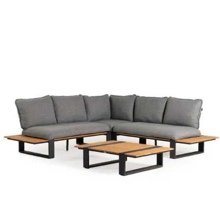 Loungeset Seto Teak - Tierra Outdoor - Complete Charcoal