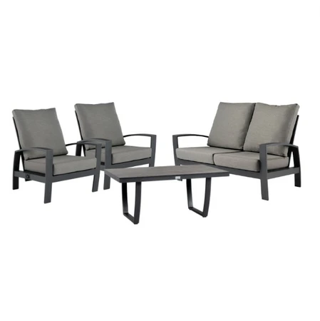 Loungeset Valencia 4-zits (5-delig) - Tierra Outdoor - Charcoal - afbeelding 1