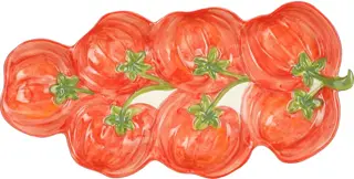 Mica Decorations Bord Tomaten Keramiek Rood