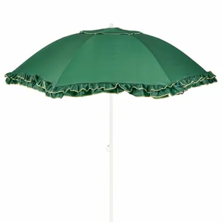 Mica Decorations Kantelbare Parasol met Ruches Groen