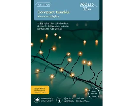 Microled Compact Twinkle - 960 LED lampjes klassiek warm