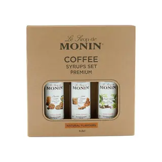 Monin Mini Koffie Siropen Set 3 x 5cl - afbeelding 1