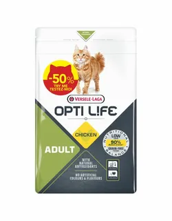 Opti Life - Kattenvoer Adult Kip 1kg - Actie 500g Gratis