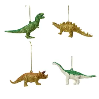 Ornament Glitter Dinosaurus (assorti)