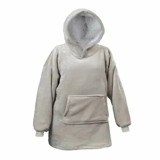 Oversized Fleece Hoodie Chateau grijs