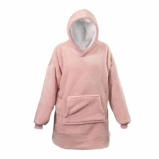 Oversized Fleece Hoodie - Oudroze