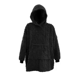 Oversized Pleun Hoodie - Black - afbeelding 1