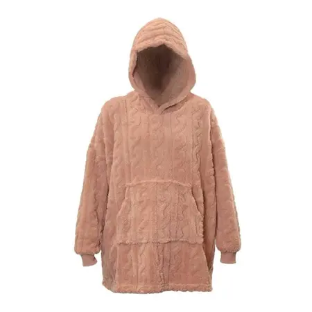 Oversized Pleun Hoodie - Old Pink - afbeelding 1