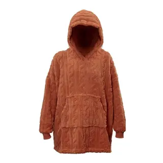 Oversized Pleun Hoodie - Redwood - afbeelding 1