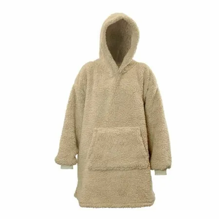 Oversized Teddy Hoodie - Chateau Grey - afbeelding 1