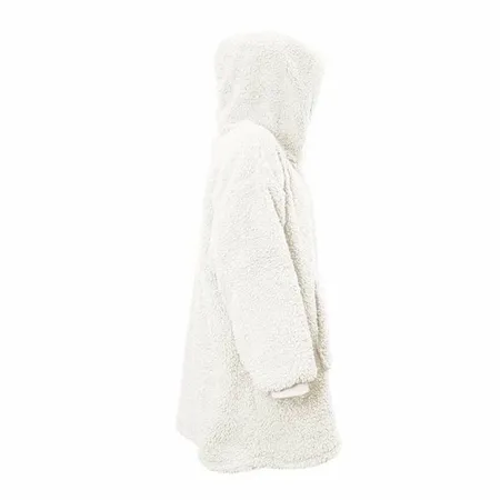 Oversized Teddy Hoodie - Dove White - afbeelding 2