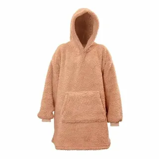 Oversized Teddy Hoodie - Old Pink - afbeelding 1