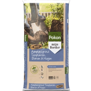 Pokon Bio Aanplantgrond Tuinplanten, Bomen & Hagen Turfvrij 45L