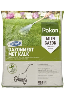 Pokon Gazonmest met Kalk 3-in-1