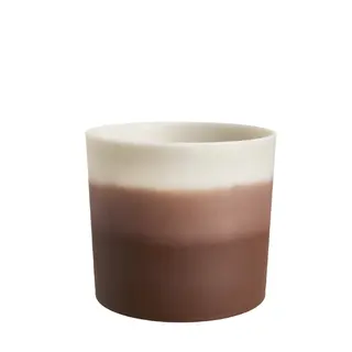 Pot Colour Gradient Rond - D18cm - Cederbruin