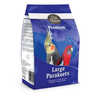 Premium voer Grote Parkiet 1kg - Deli nature - afbeelding 1