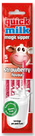 Quick Milk Strawberry / aardbei 5-pack - afbeelding 1