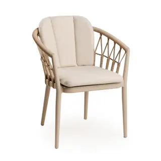 TIERRA OUTDOOR Santafe Dining Chair Champagne
