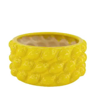 Keramieken citroenschaal in felgeel