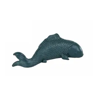 Sculptuur Fish D19h7cm Blauw