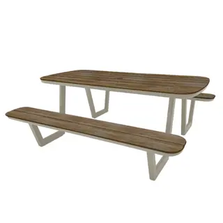 SenS-line Lazio Picknickbank Taupe 200cm