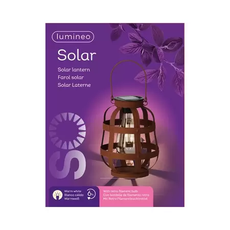 Solar Lantaarn Rustiek - Lumineo - Ø14x18,5cm