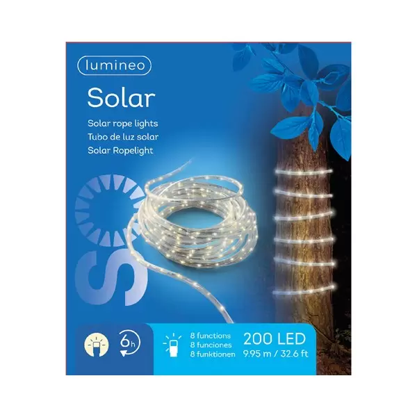 Solar Lichtslang Transparant - Lumineo - incl. twinkle