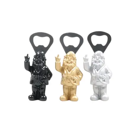 Stoobz F*ck You Flessenopener 8cm Goud | Zwart | Zilver - afbeelding 1