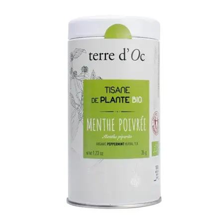 Terre d'Oc Bio Kruidenthee Peppermint - 35g - afbeelding 1