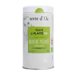 Terre d'Oc Bio Kruidenthee Peppermint - 35g - afbeelding 1