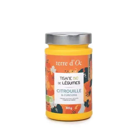 Terre d'Oc Bio Kruidenthee  Pumpkin & Tumeric - 80g - afbeelding 1