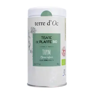 Terre d'Oc Bio Kruidenthee Thyme - 60g - afbeelding 1