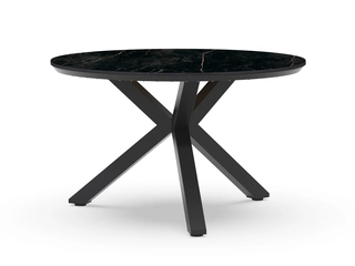 Orbital Dining Table Trespa Marble Ø 120cm Charcoal