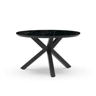 Orbital Dining Table Trespa Marble Ø 120cm Charcoal