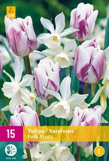 Tulipa / Narcissus Folk Story - 15 bloembollen