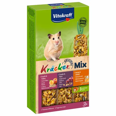 Vitakraft Hamster Kracker 3in1 Mulitvitamine Snack  - afbeelding 1