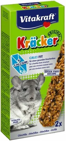 Vitakraft Kracker Chinchilla Calcium Fit 2in1 - 2 stuks