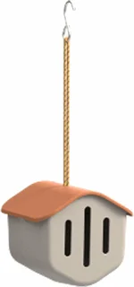 Vlinderhuisje Bamboevezel Taupe met Terra Dak