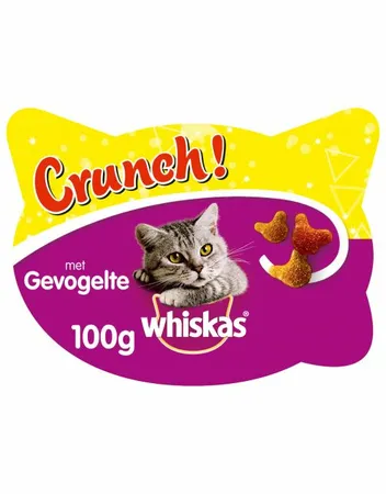 Whiskas Crunch - Kattensnack - Gevogelte 100g