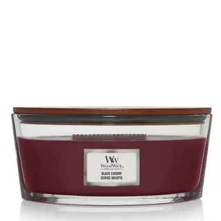 WoodWick kaars Black Cherry Ellipse