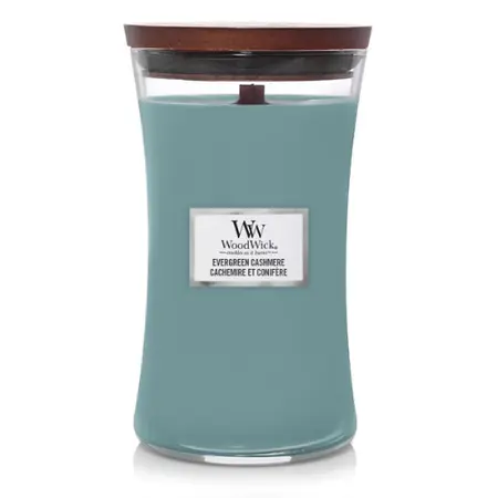 Woodwick Kaars Evergreen Cashmere Large