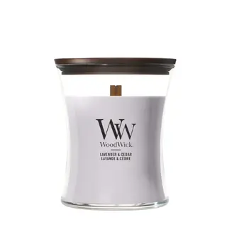 WoodWick kaars Lavender & Cedar Medium
